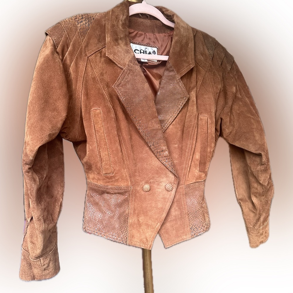 VTG Amazing Suede and Leather Bomber Jacket
